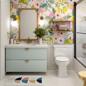 Цветная и яркая ванная комната: как преобразить санузел в Битках - bitki.mebel54.com | фото