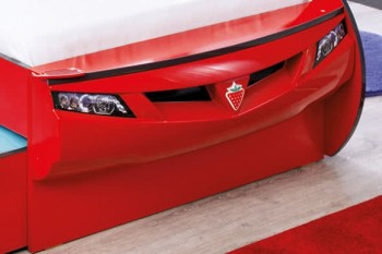 CARBED Кровать-машина Coupe с выдвижной кроватью Red 20.03.1306.00 в Битках - bitki.mebel54.com | фото