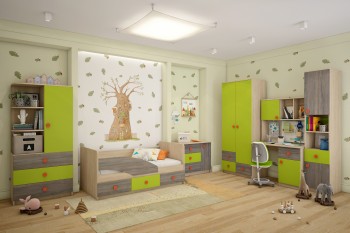 Детская комната Пуговка в Битках - bitki.mebel54.com | фото