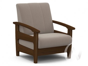 Кресло для отдыха Омега (орех лак/CATANIA COCOA) в Битках - bitki.mebel54.com | фото