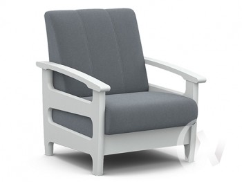 Кресло для отдыха Омега (снег лак/CATANIA SILVER) в Битках - bitki.mebel54.com | фото
