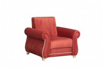 Кресло для отдыха "Порто" (микровелюр Гавайи бордо / микровельвет крем)/осн. в Битках - bitki.mebel54.com | фото