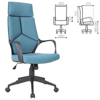 Кресло офисное BRABIX Prime EX-515 (голубая ткань) в Битках - bitki.mebel54.com | фото