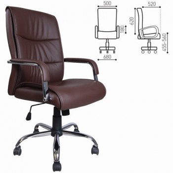 Кресло офисное BRABIX Space EX-508 (коричневый) в Битках - bitki.mebel54.com | фото