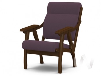 Кресло Вега-10 (орех лак/ULTRA PLUM) в Битках - bitki.mebel54.com | фото