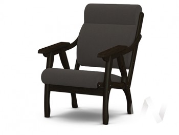 Кресло Вега-10 (венге лак/ULTRA GRAFIT) в Битках - bitki.mebel54.com | фото
