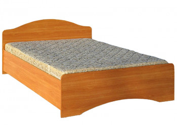 Кровать двойная 1600-1 без матраса (круглые спинки) Вишня Оксфорд в Битках - bitki.mebel54.com | фото