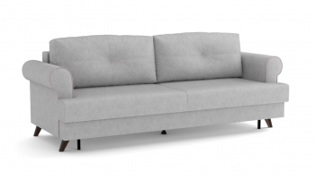 Оливер / диван - кровать 3-х местн. (еврокнижка) (велюр велутто серебряный 52 в Битках - bitki.mebel54.com | фото