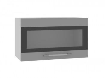 Ройс ГВПГСФ 600 Шкаф верхний горизонтальный (Графит софт/корпус Серый) в Битках - bitki.mebel54.com | фото