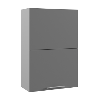 Ройс ПГПМ 600 Шкаф верхний Blum Aventos HF (Графит софт/корпус Серый) в Битках - bitki.mebel54.com | фото