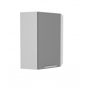 Ройс ВПУ 600 Шкаф верхний угловой высокий (Графит софт/корпус Серый) в Битках - bitki.mebel54.com | фото
