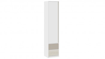 Шкаф для белья комбинированный «Сканди» Дуб Гарден/Белый/Глиняный серый в Битках - bitki.mebel54.com | фото