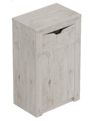 Тумба с дверцей и ящиком Соренто Дуб бонифаций/Кофе структурный матовый в Битках - bitki.mebel54.com | фото